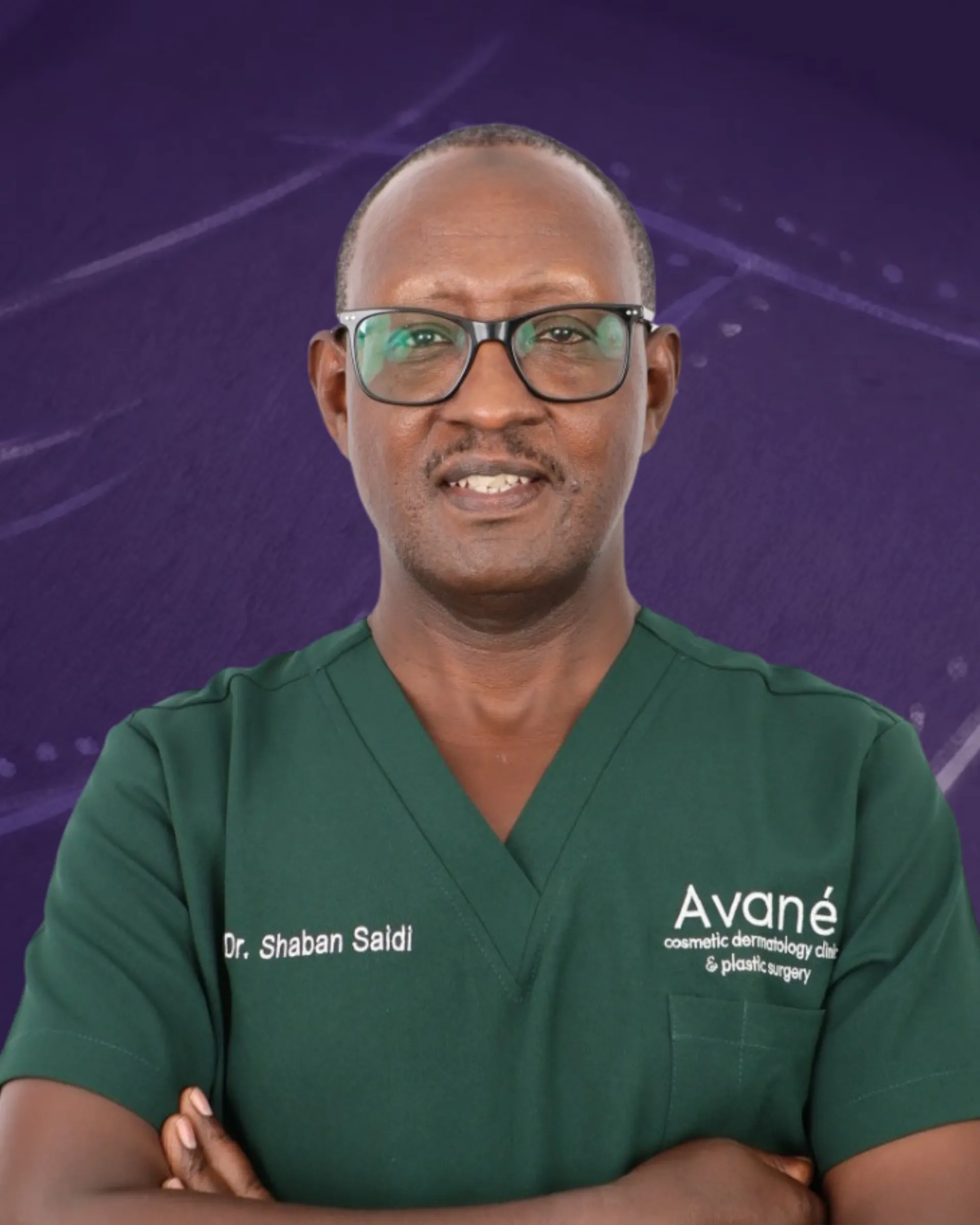 Dr. Shaban Saidi portrait at Avané Plastic Surgery Nairobi.
